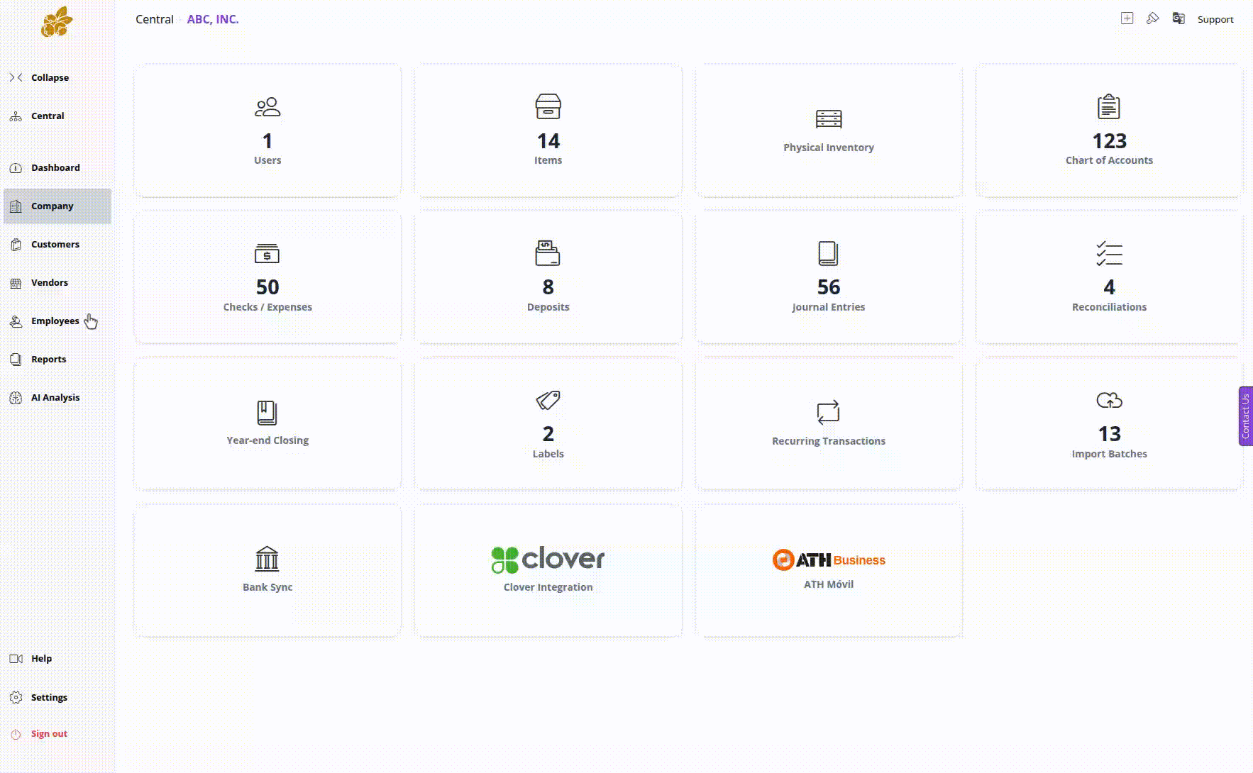 Quick Transaction Add preview in Accountberry
